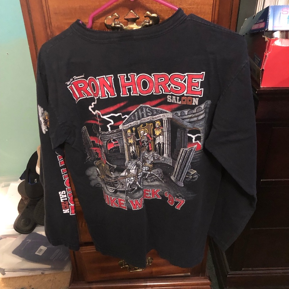 EUC VTG 1997 Iron Horse Saloon Bike Week T-Shirt - Picture 7 of 7